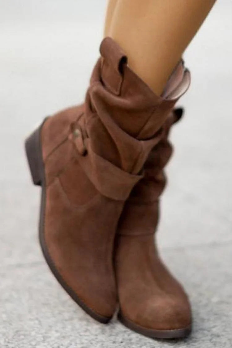 Clémence | Botins Flexíveis de Camurça