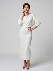 Benedita | Vestido Midi com Decote Drapeado