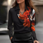 Estampado Floral Preto