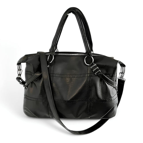 Vintage hladká tote kabelka