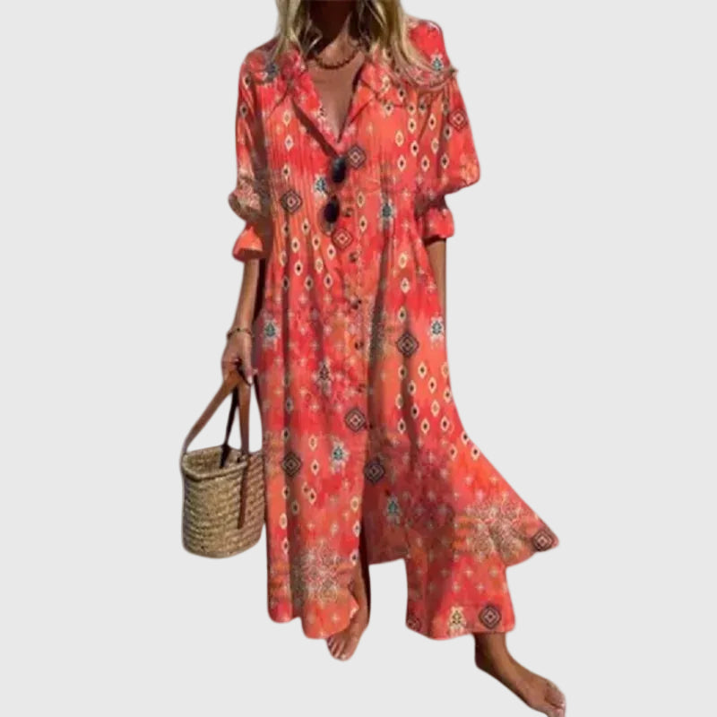 Zélia - Robe Maxi Bohémienne Elegante