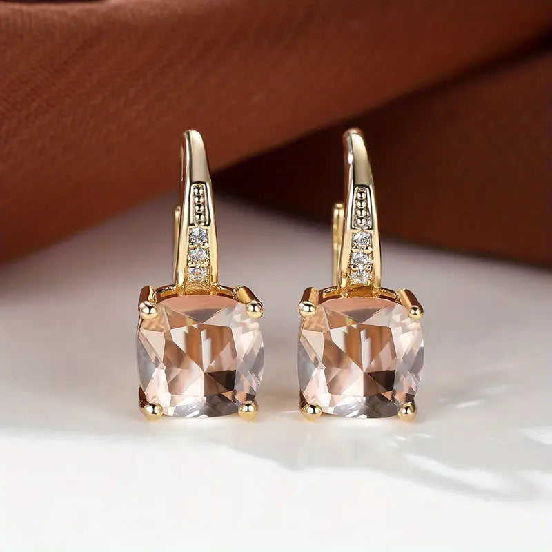 Kreis-Ohrringe Mystic Stone | Gold