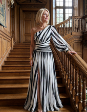 Adelaide | Vestido Comprido Fluido de Um Ombro