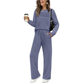 Arminda | Conjunto de Camisola e Calças Largas com Cordão