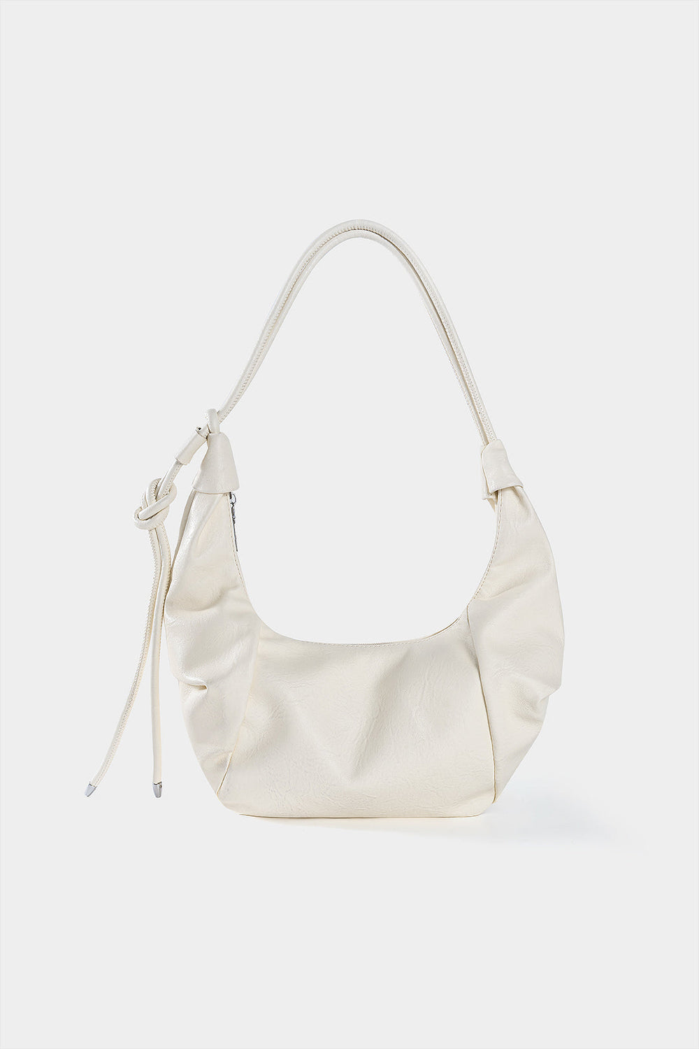 Crossbody kabelka z umelej hladkého vzhľadu so zipsom