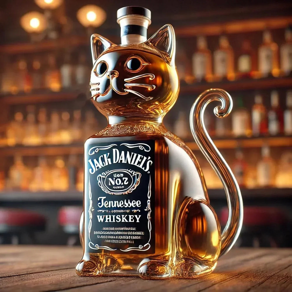 Gato Garrafa de Whisky