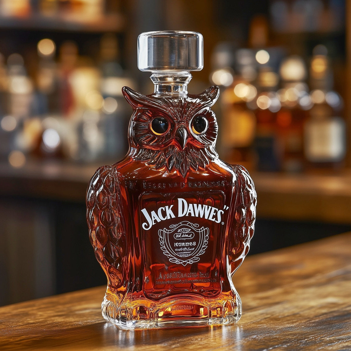 Coruja Garrafa de Whisky