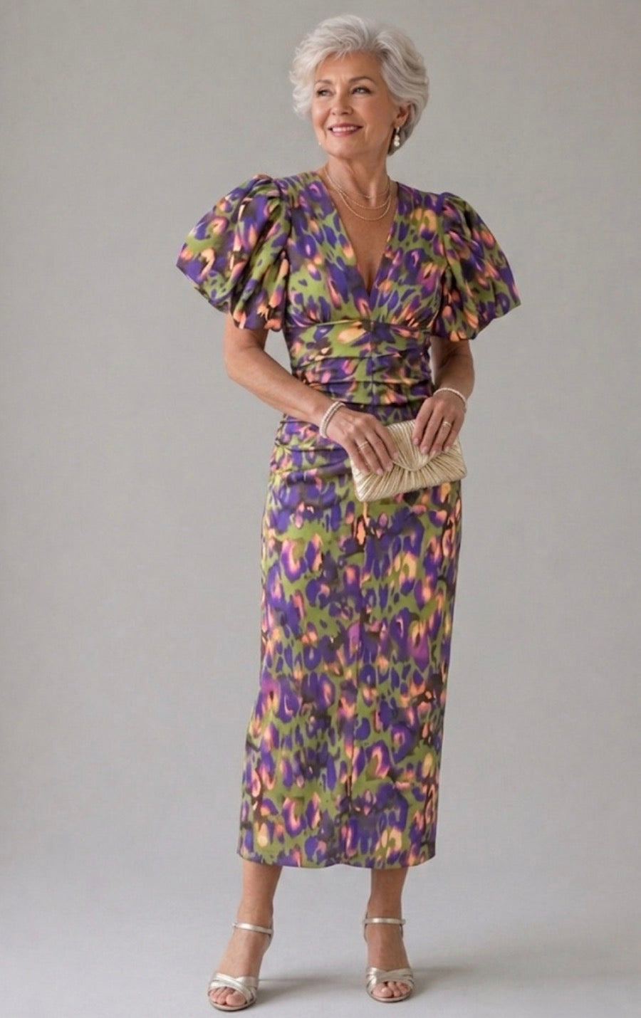 Lília | Vestido Midi Plissado