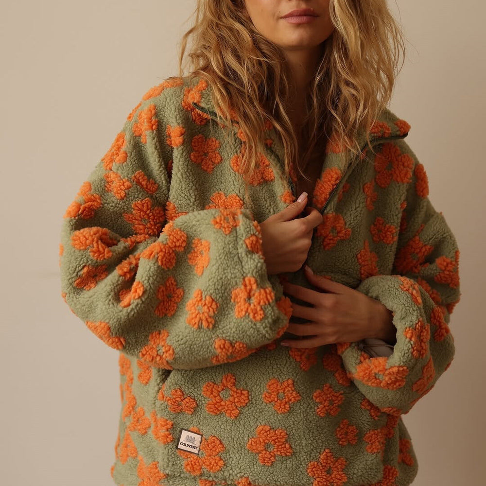 Daisy | Casaco Teddy com Flores