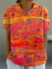 Isa - Camisa com Estampa Abstrata