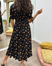Mónica - Vestido Elegante de Bolinhas