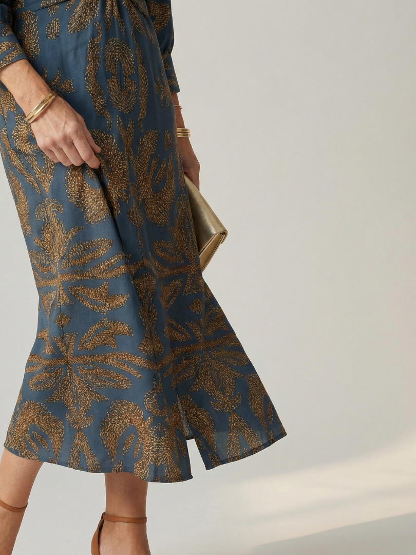 Maura | Vestido Midi com Torção à Frente