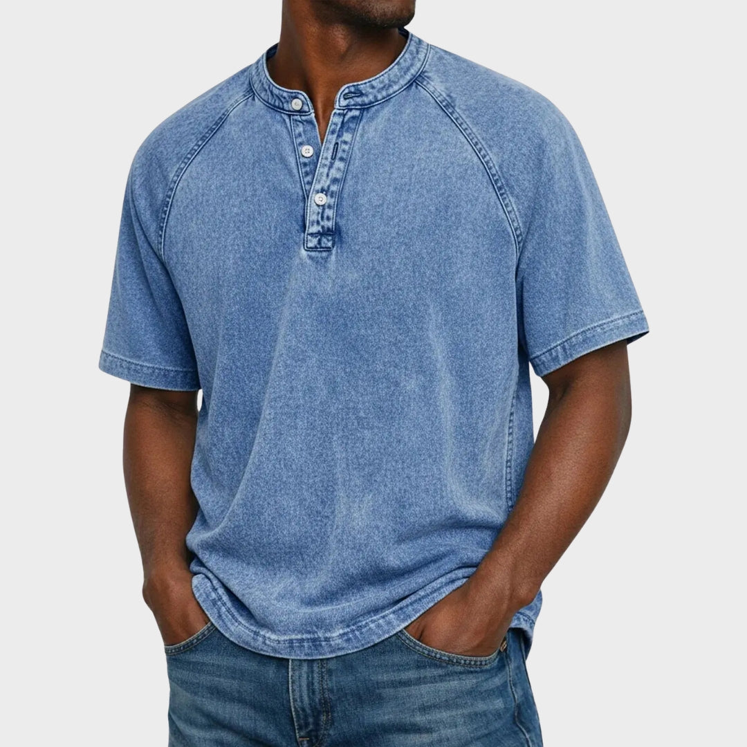 Pedro - T-shirt Vintage com Botões