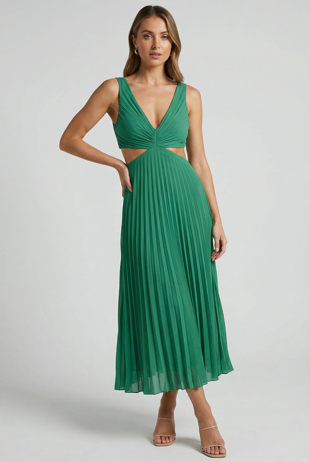 Karina | Elegantné plisované maxi šaty