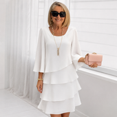 Catarina | Vestido Elegante com Folhos