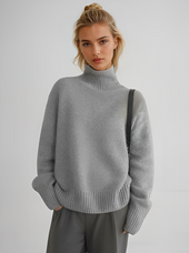 Lina | Camisola de Gola Alta em Lã