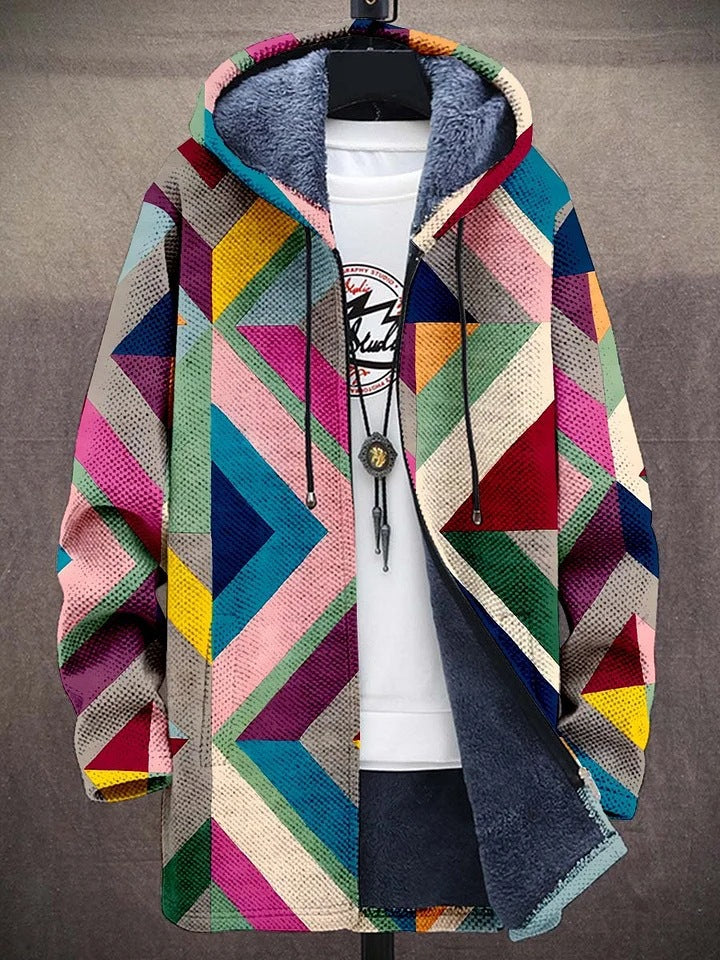 Violeta | Casaco Multicolor com Capuz e Fecho