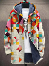 Violeta | Casaco Multicolor com Capuz e Fecho