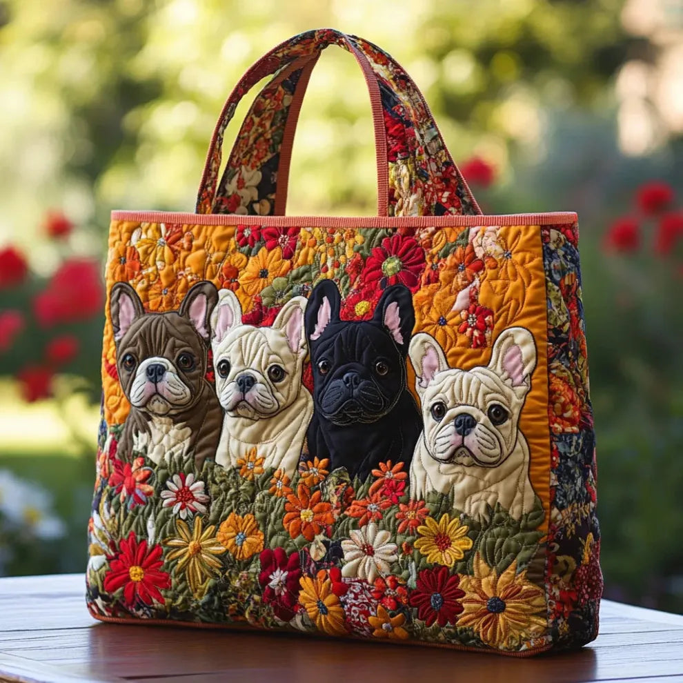 Frenchie Garden - Saco acolchoado feito à Mão