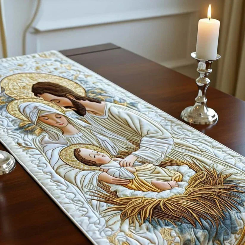 Caminho de Mesa Acolchoado Luz de Belém