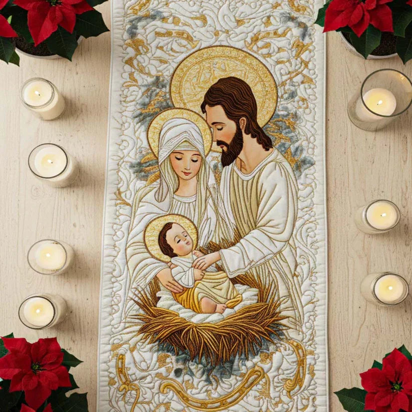Caminho de Mesa Acolchoado Luz de Belém
