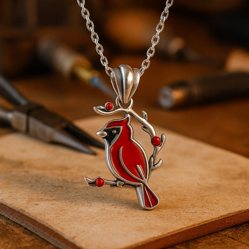 Henriqueta | Colar Cardeal Vermelho