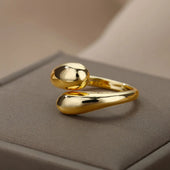 Verstellbarer goldener Ring