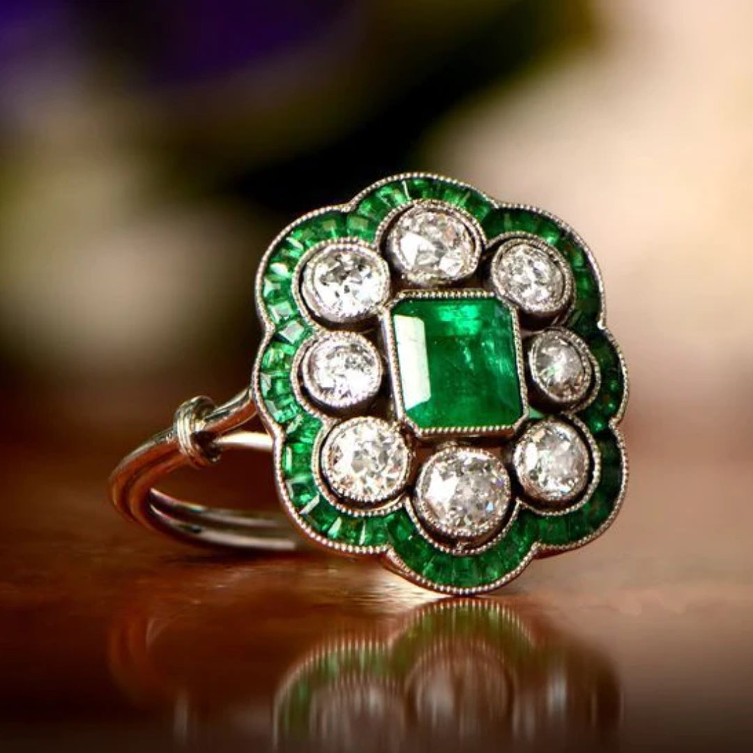 Vintage-Smaragdring