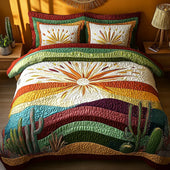 Conjunto de Cama 3 Peças Pôr do Sol entre Cactos