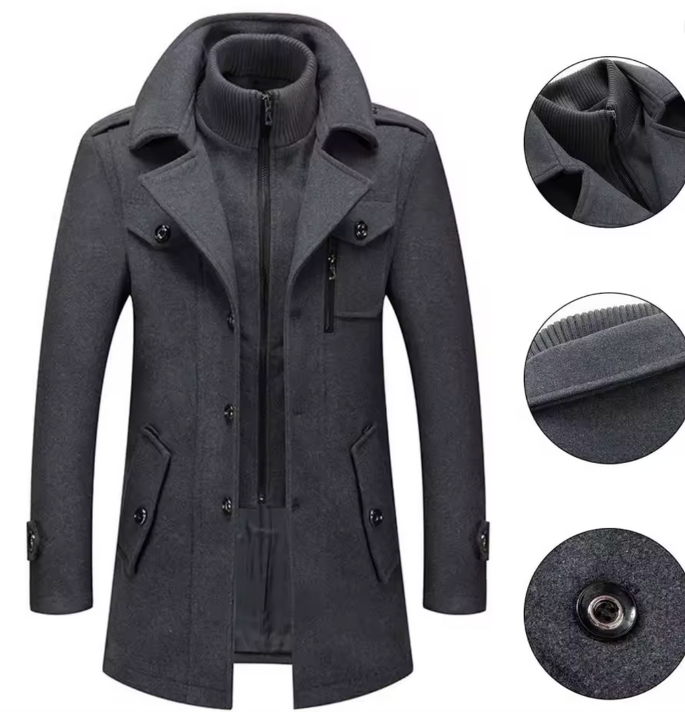 Sebastian™ | Topel in eleganten moški plašč
