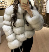 RIHANNA | Kratka premium jakna iz pravega lisičjega krzna