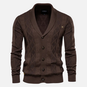 Francisco - Cardigan Argyle Mistura Suave