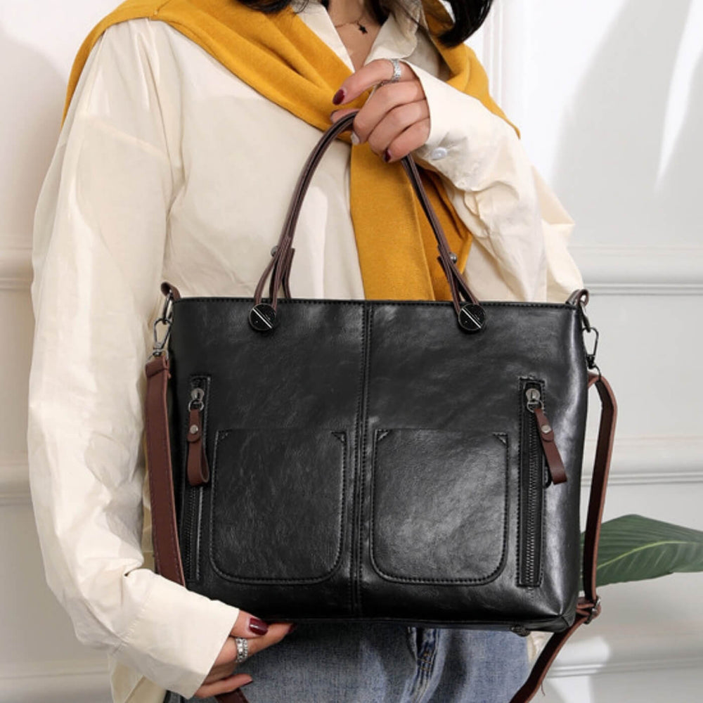 Libânia | Mala de Mão com Dois Bolsos Frontais