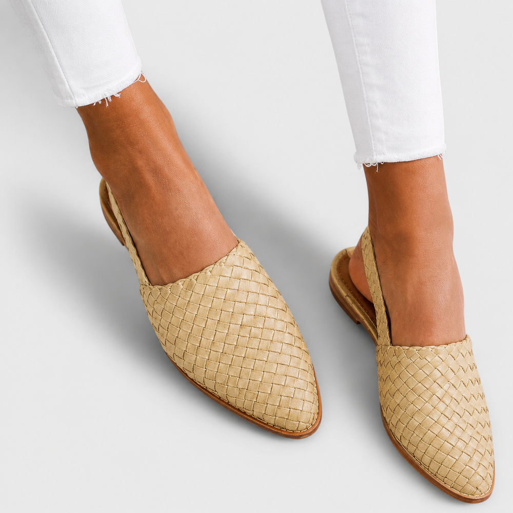 Simone | Mocassins Trançados com Presilha Traseira