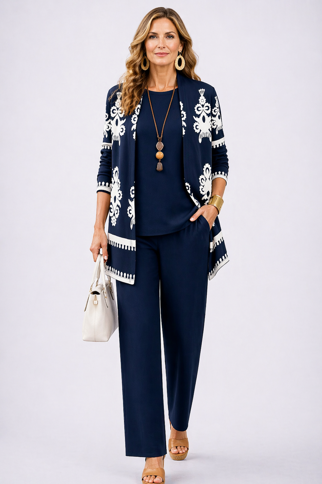 Carolina | Conjunto Elegante de Três Peças