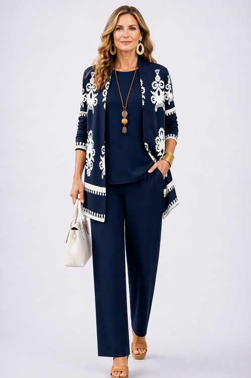 Carolina | Conjunto Elegante de Três Peças