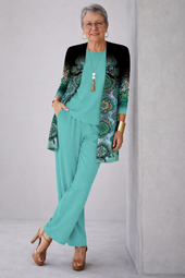 Guilhermina | Conjunto Elegante de Três Peças