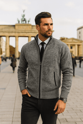 Leon | Camisola de malha com fecho