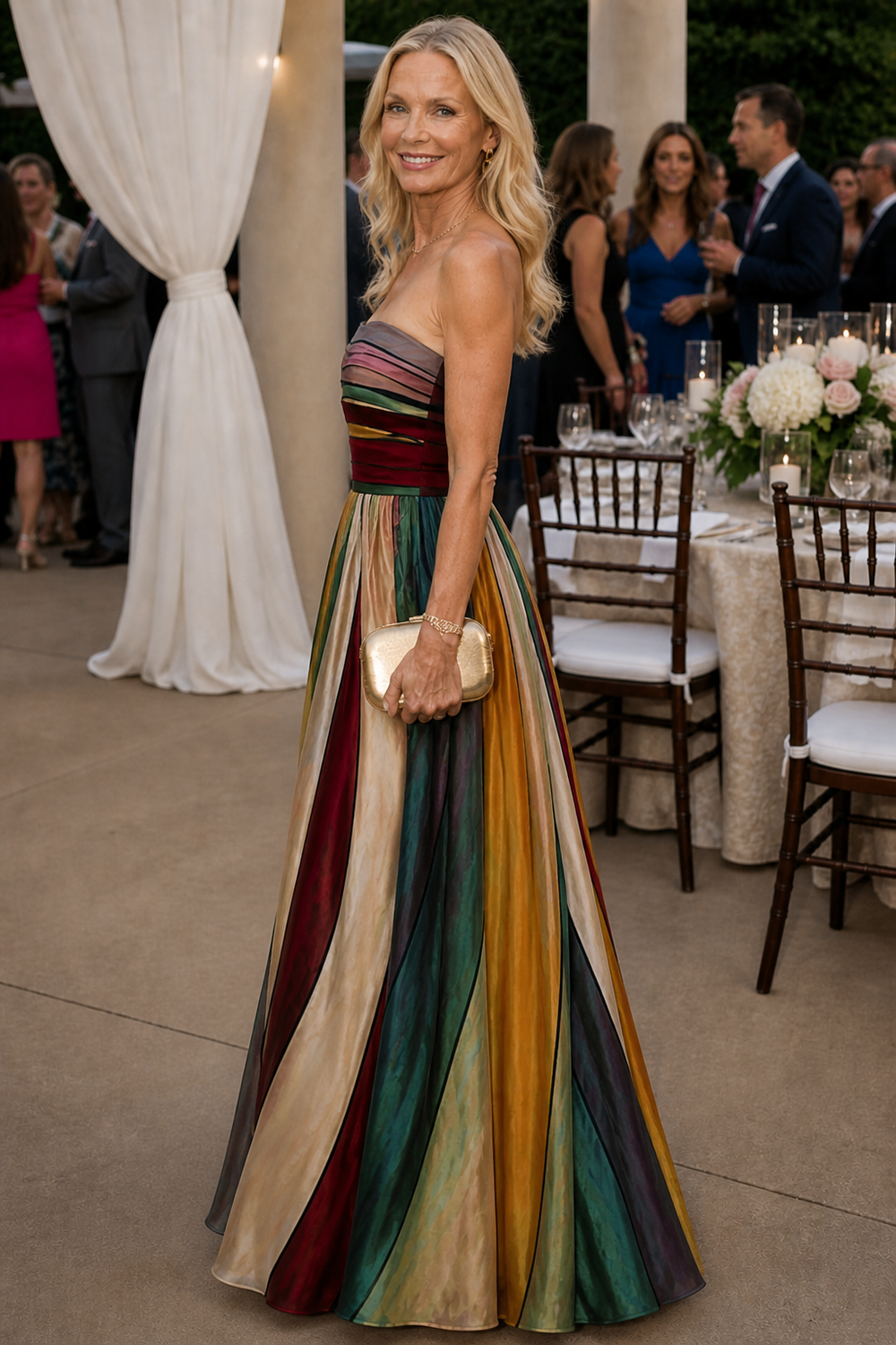 Dália | Vestido de Gala Cai-Cai Evasê