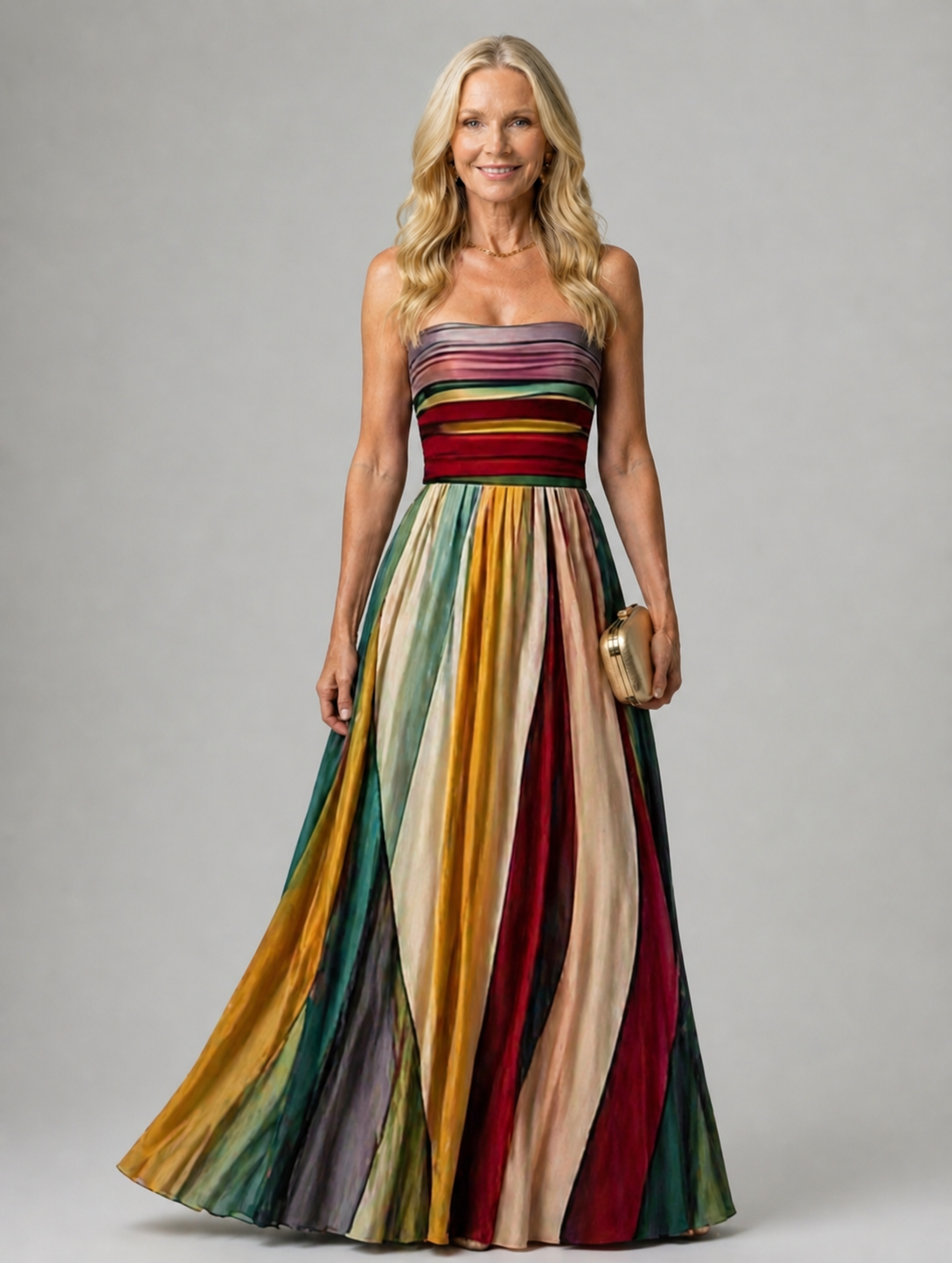 Dália | Vestido de Gala Cai-Cai Evasê