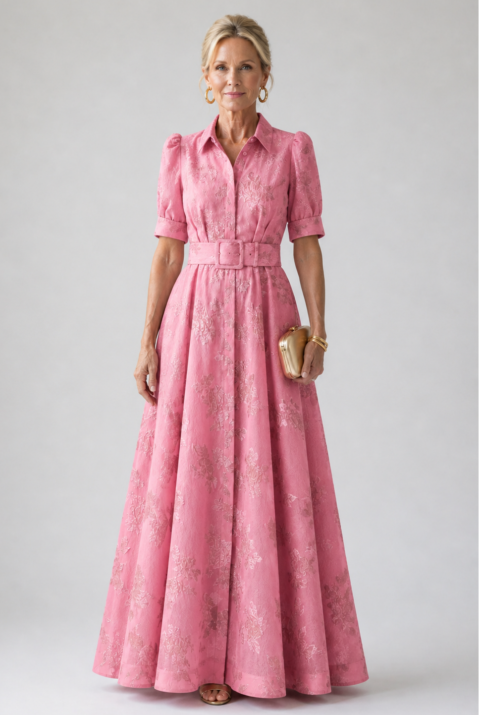 Rosário | Vestido Comprido Floral com Cinto