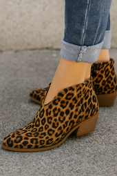 Camille™ | Bottines Imprimé Léopard
