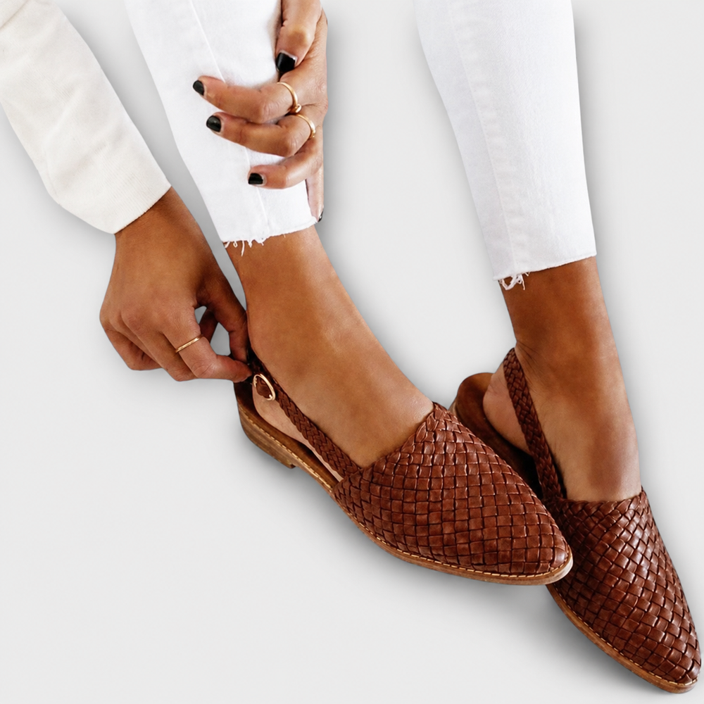 Simone | Mocassins Trançados com Presilha Traseira