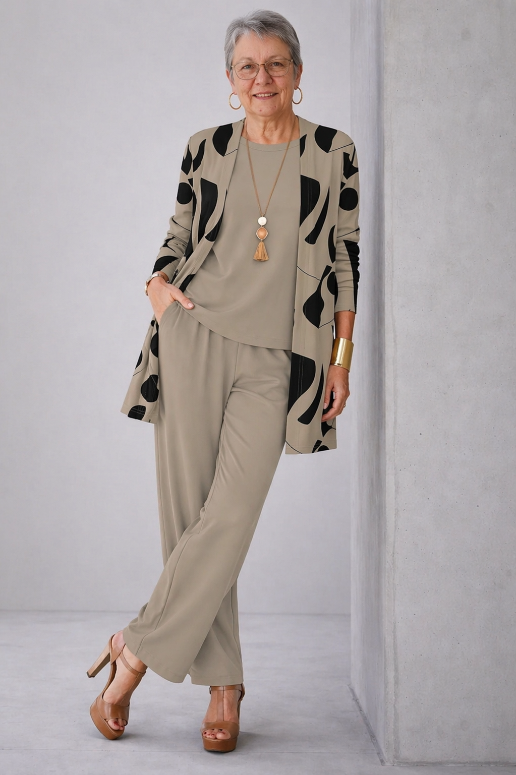 Sílvia | Conjunto Elegante de Três Peças