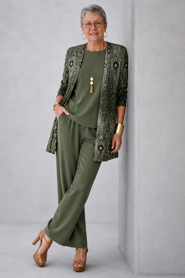 Henriqueta | Conjunto Elegante de Três Peças