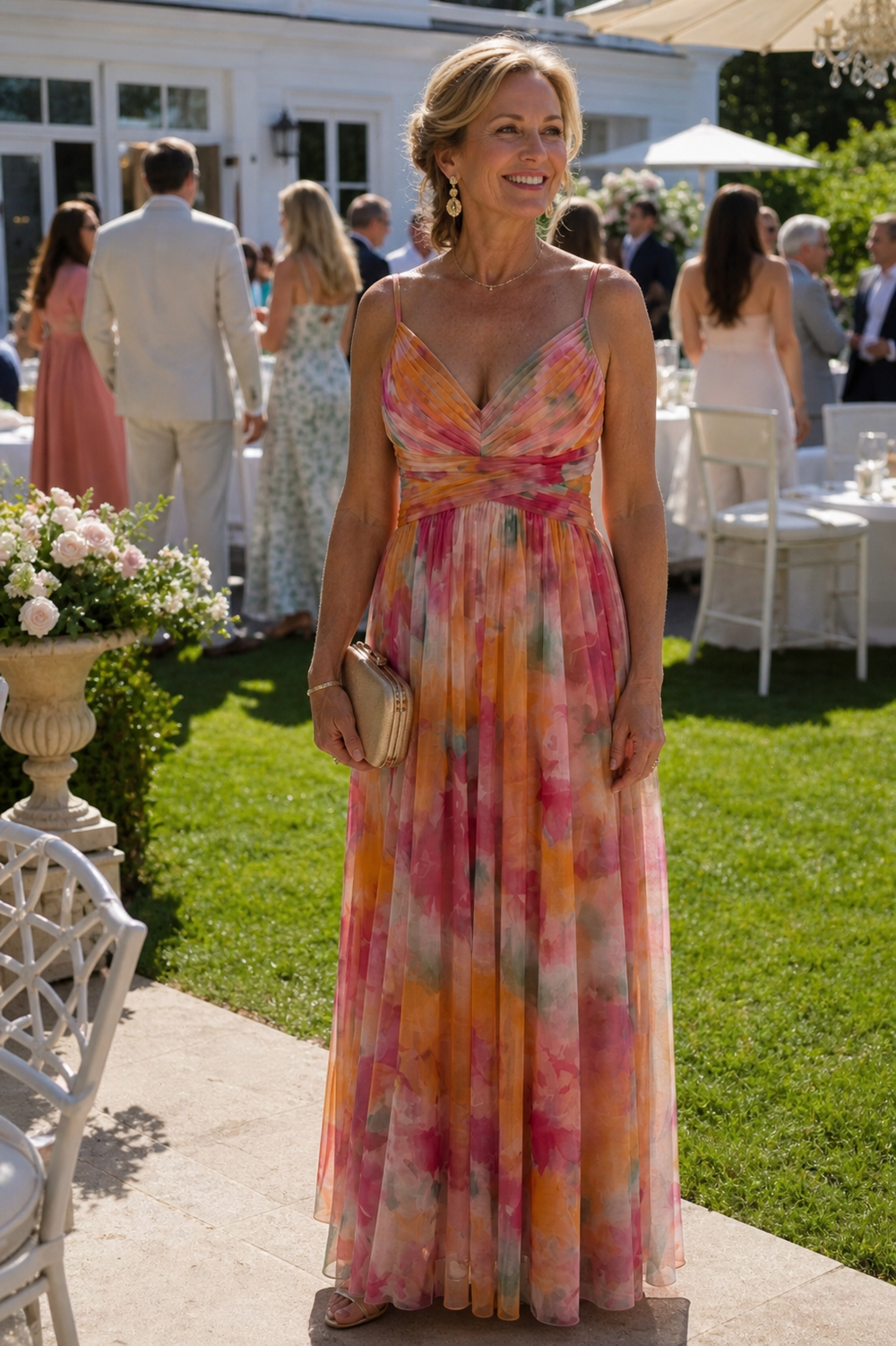 Lídia | Vestido Comprido Traçado Fluido