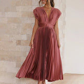 Estela | Vestido Midi Plissado Elegante