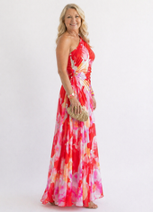 Vitória | Vestido Comprido Plissado de Um Ombro
