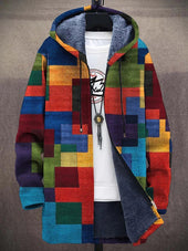 Brígida | Casaco Patchwork Artístico com Capuz