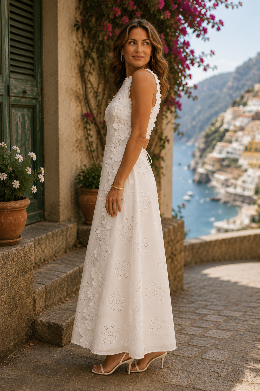 Delfina | Vestido Comprido Bordado